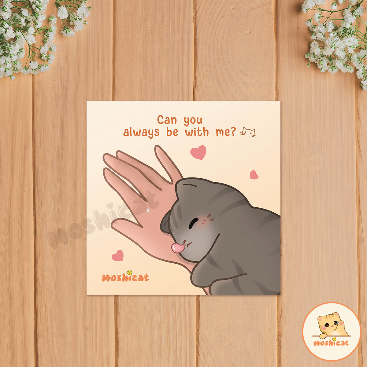 Can you always be with me square mini art print