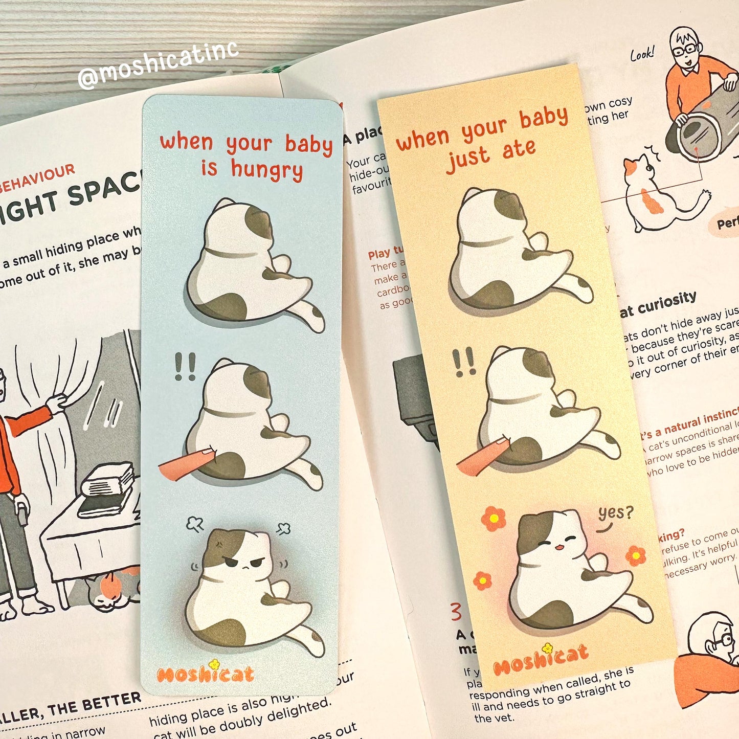 Moody kitty bookmark