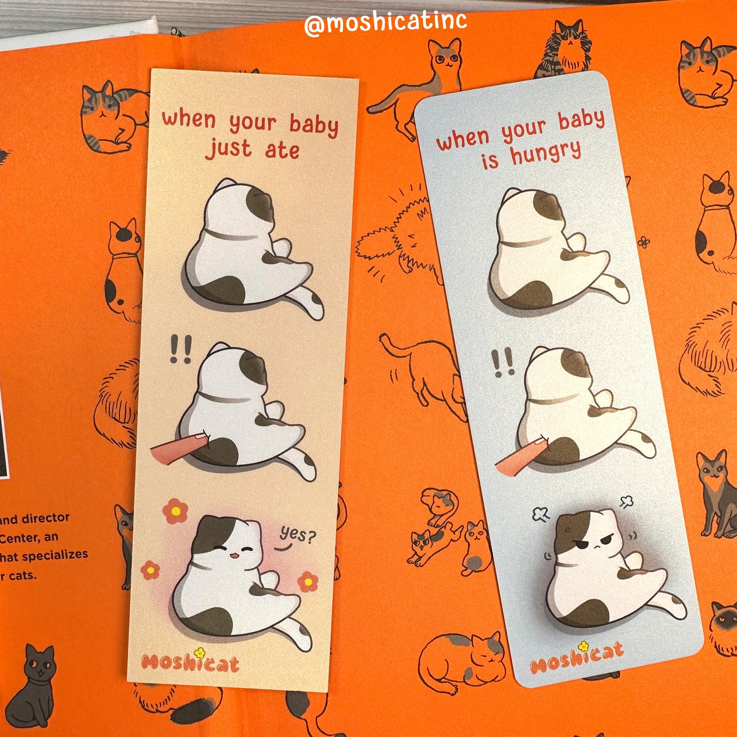 Moody kitty bookmark