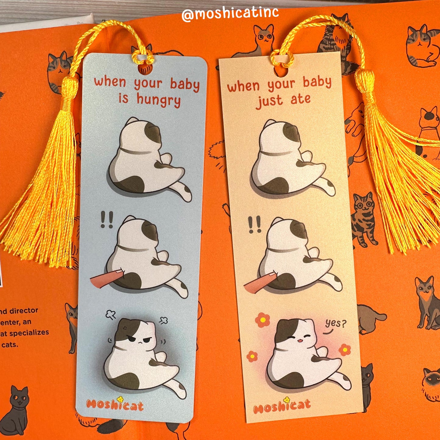 Moody kitty bookmark