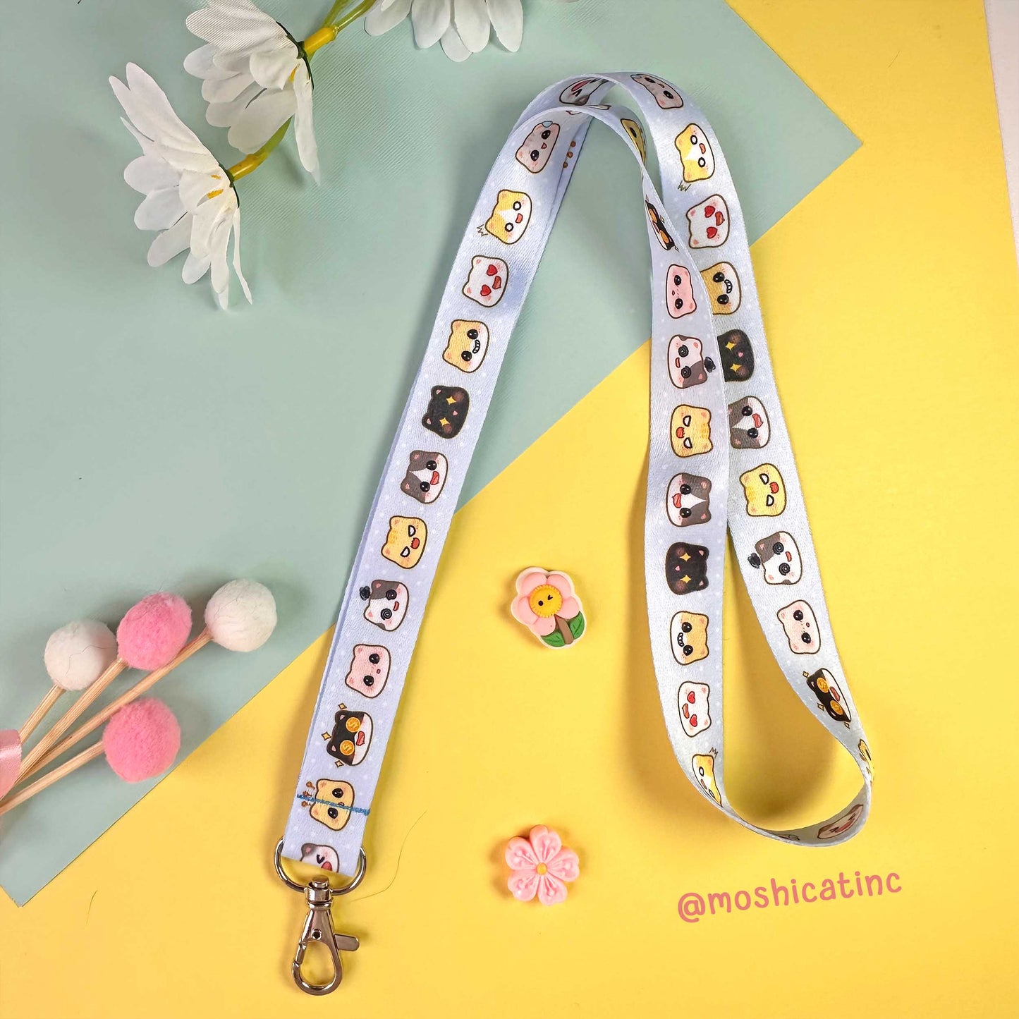 Kitty moods blue (Lanyard)