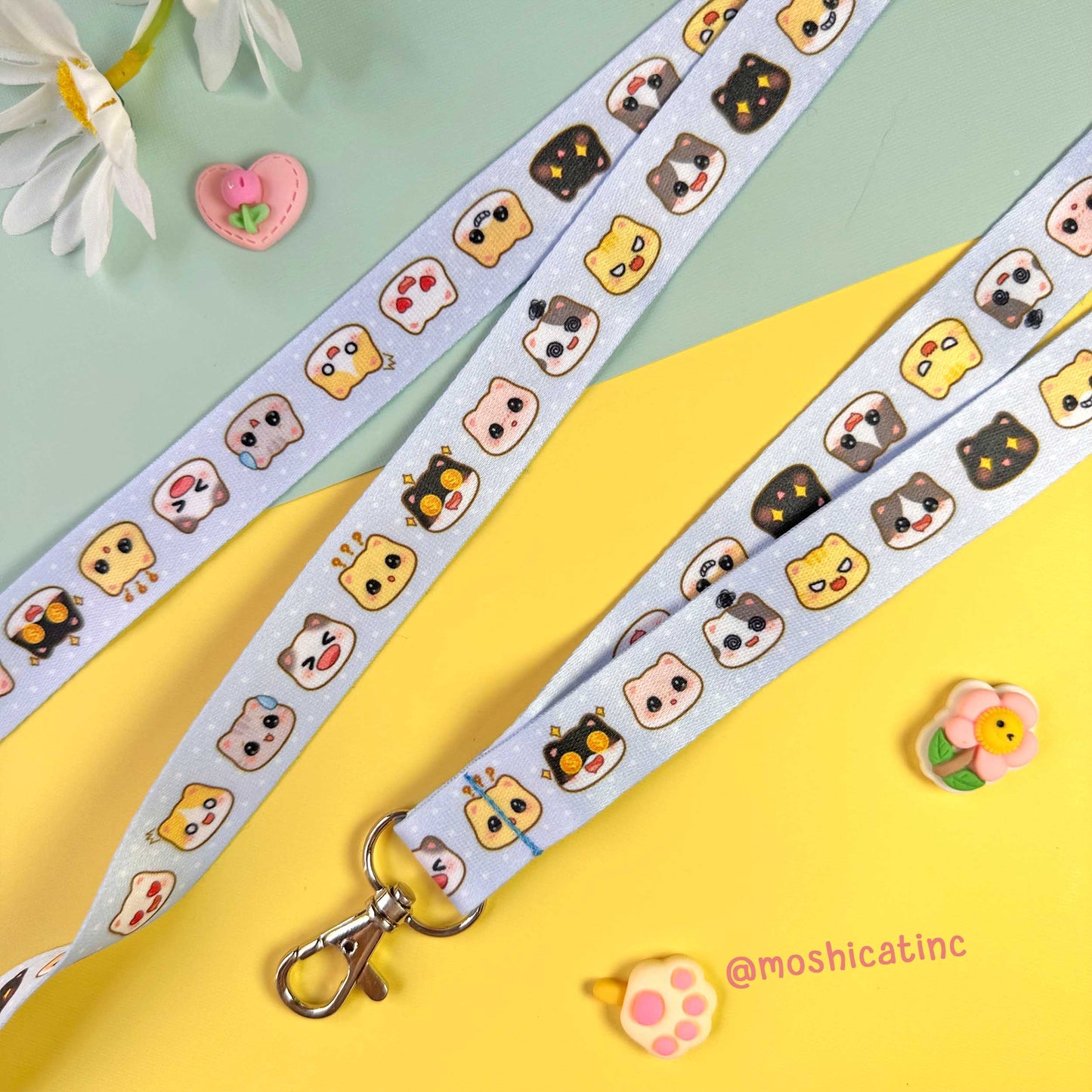 Kitty moods blue (Lanyard)