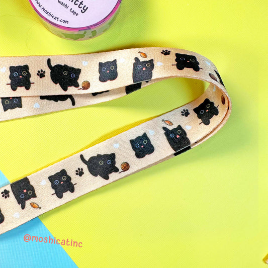 Black kitties (Lanyard)
