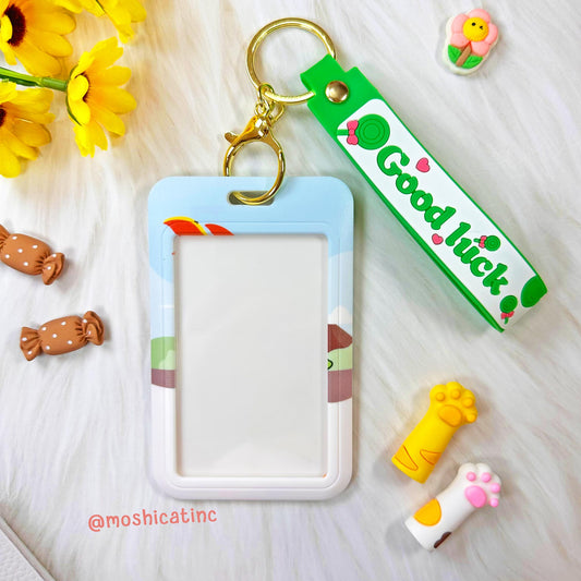 Kitty and dinosaur friend card holder