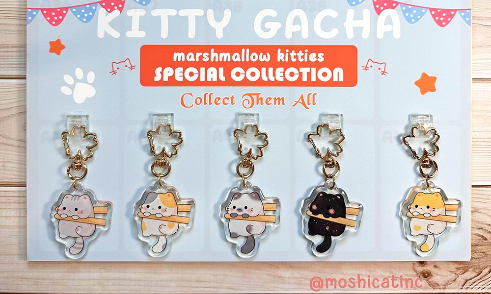 Marshmallow kitties (Gacha keychain)