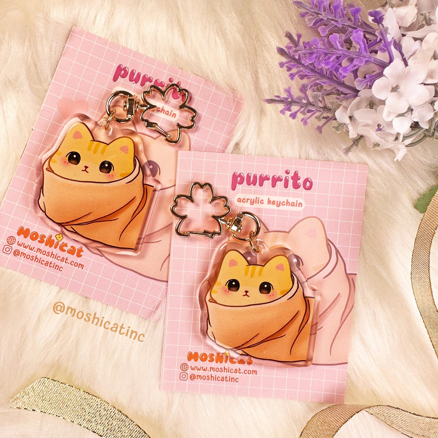Purrito kitty (Keychain)