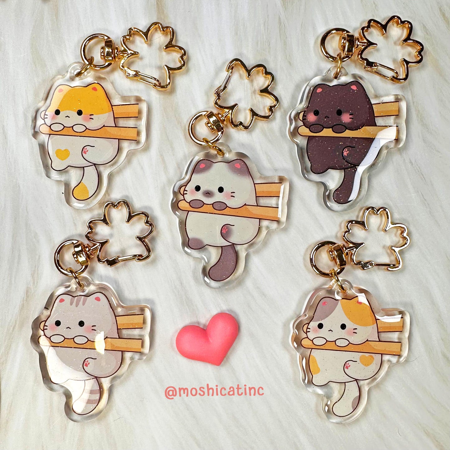 Marshmallow kitties (Gacha keychain)