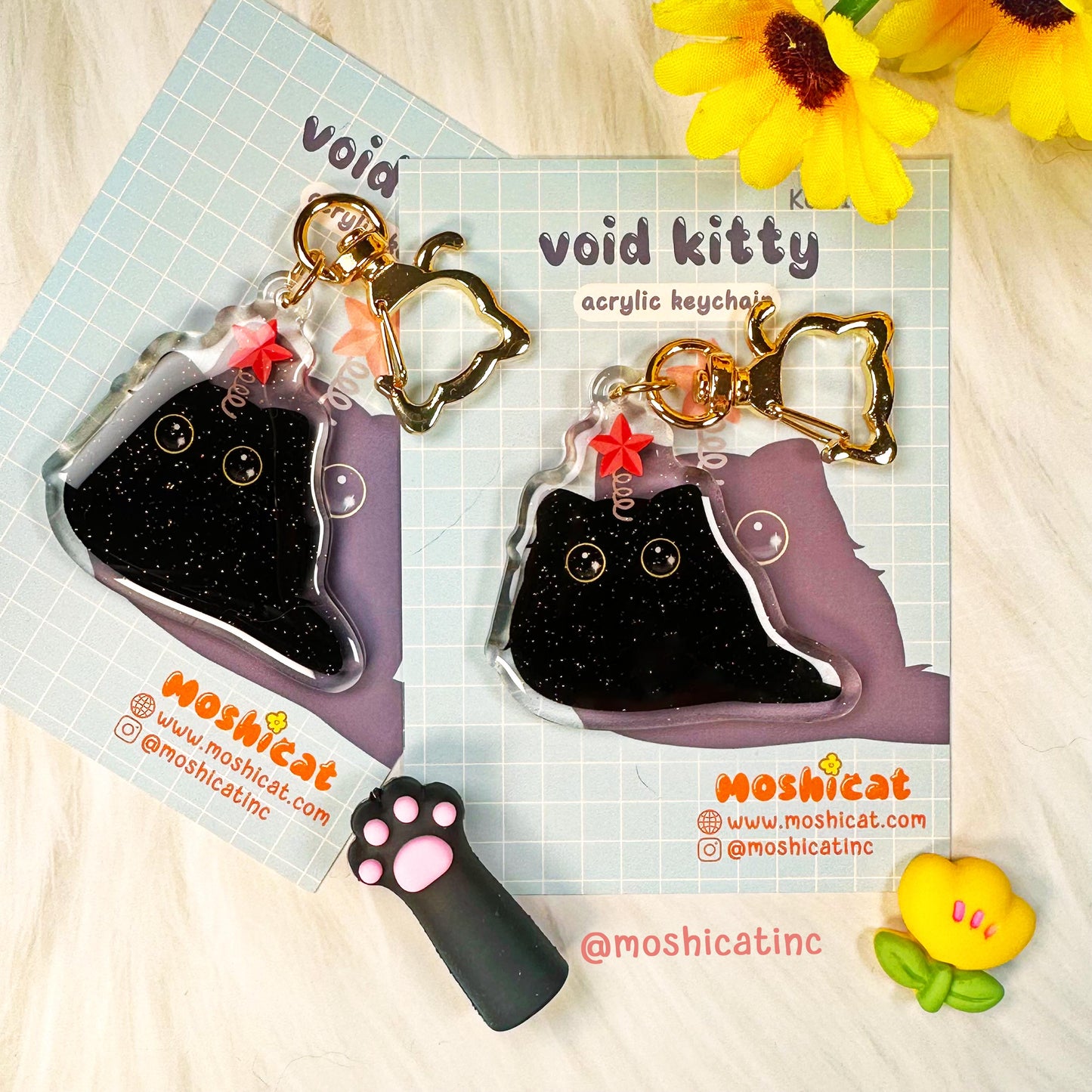 Starry kitty (Keychain)