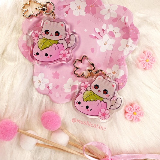Sakura mochi kitty (Keychain)