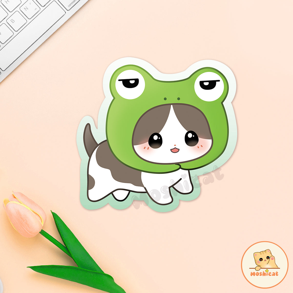 Froggie kitty (Vinyl sticker)