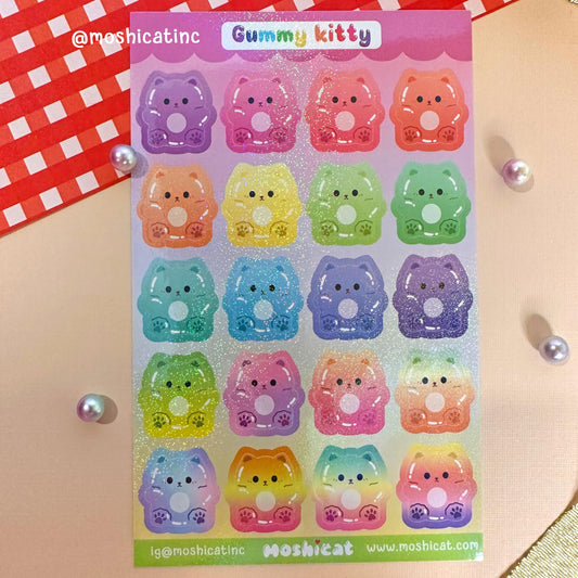 Gummie kitties (Sticker sheet)