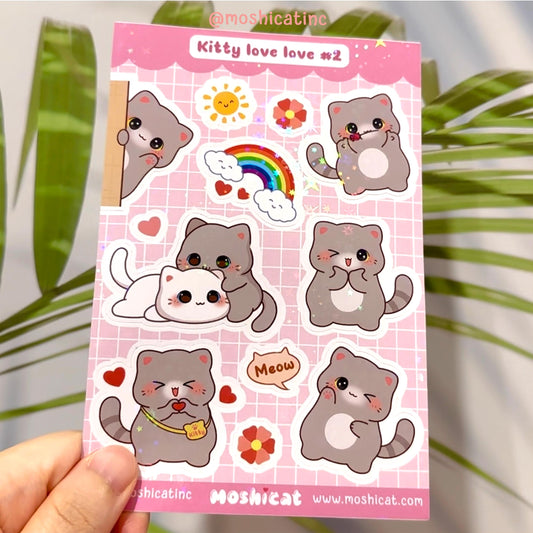 Kitty love love #2 (Sticker sheet)