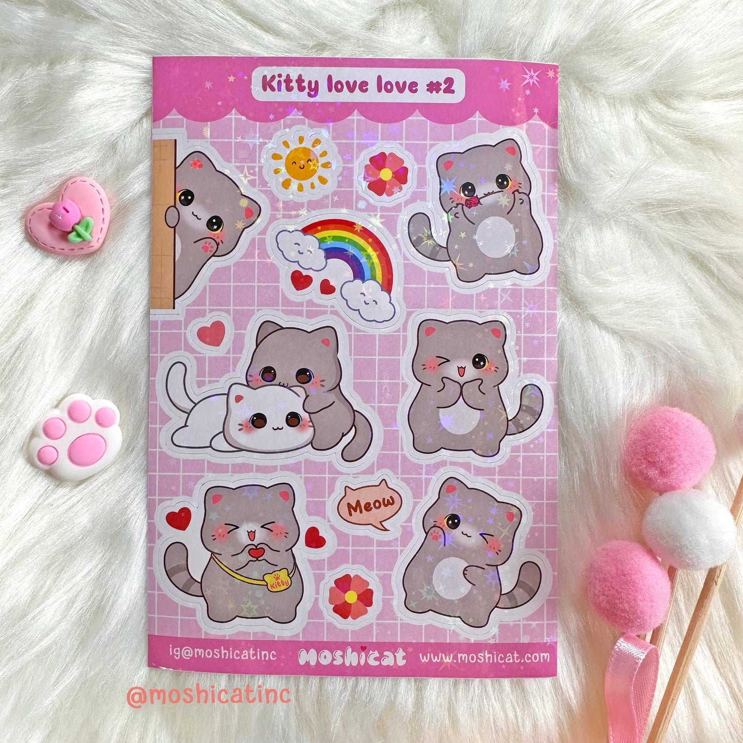 Kitty love love #2 (Sticker sheet)