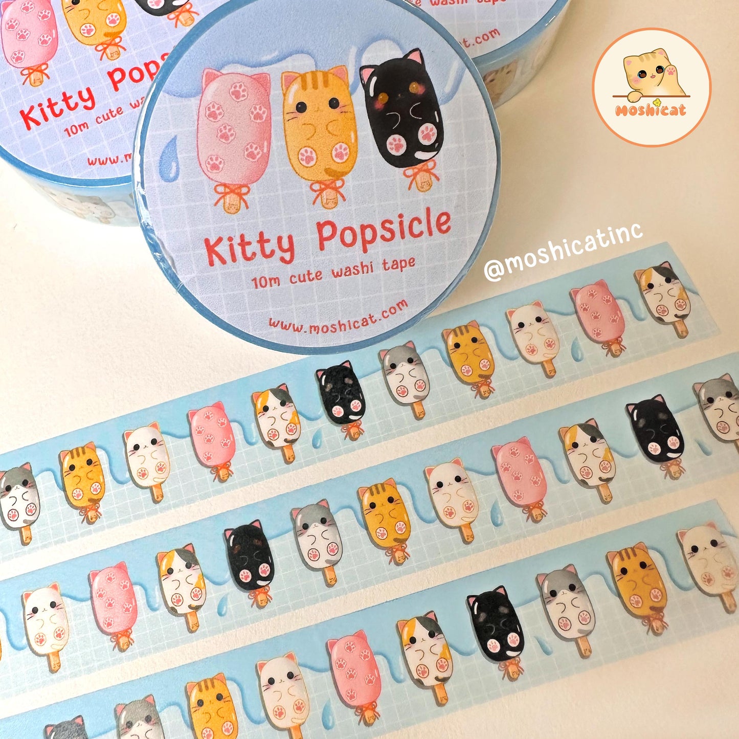 Kitty popsicles (Washi tape)