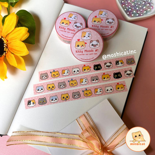 Kitty moods #1 (Washi tape)