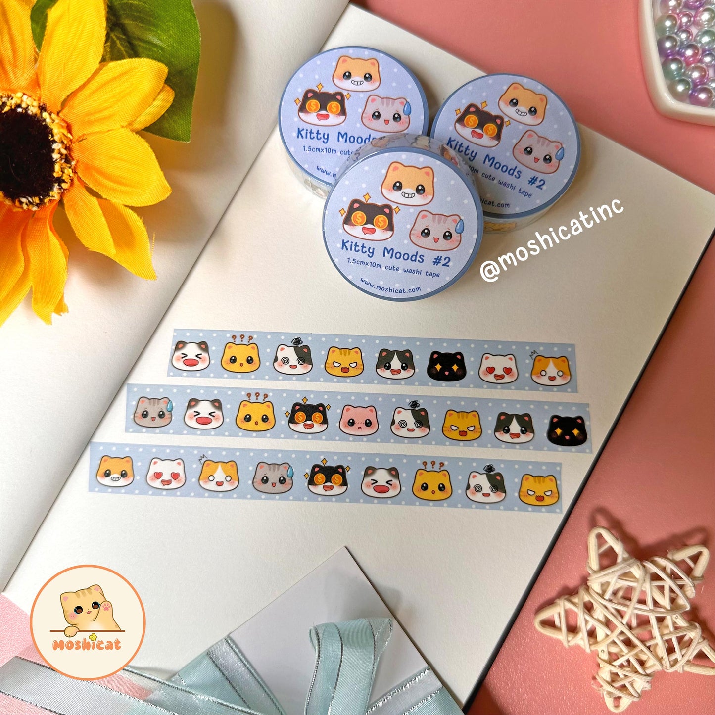 Kitty moods #2 (Washi tape)