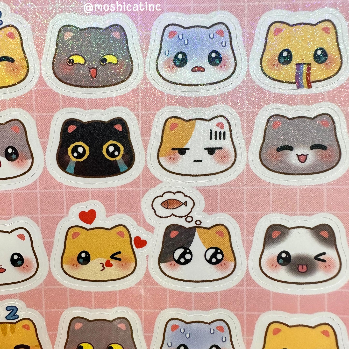 Kitty moods #1 (Sticker sheet)