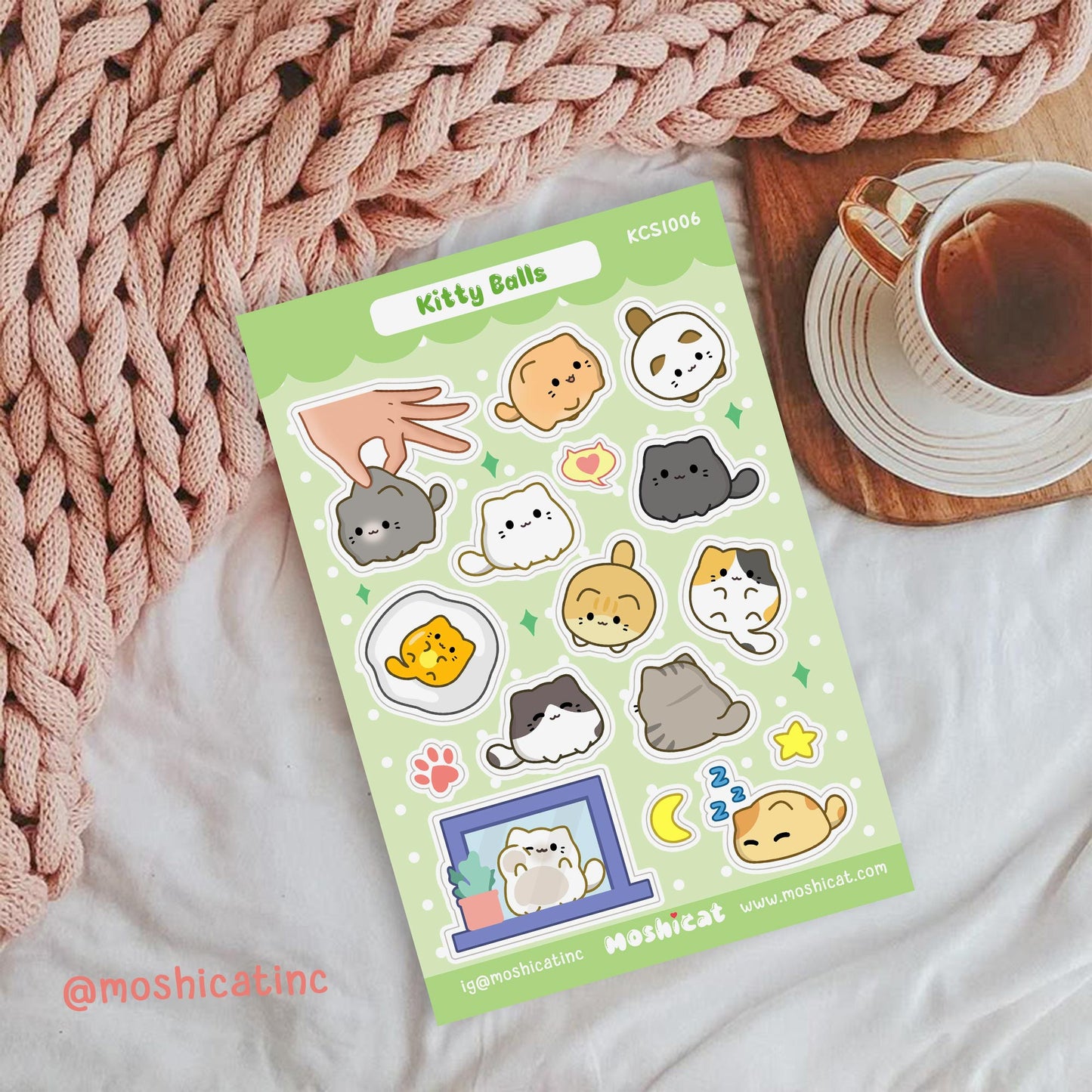Kitty balls (Sticker sheet)