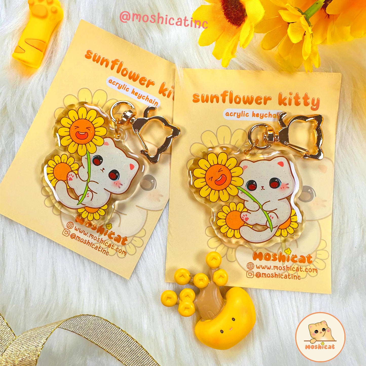 Sunflower kitty (Keychain)