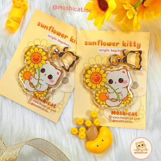 Sunflower kitty (Keychain)