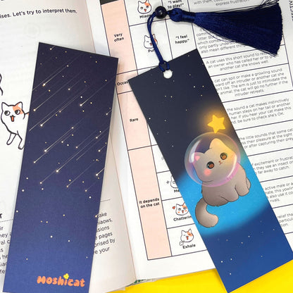 Astronaut kitty bookmark