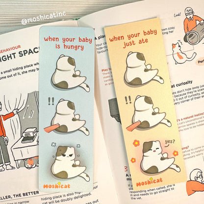 Moody kitty bookmark