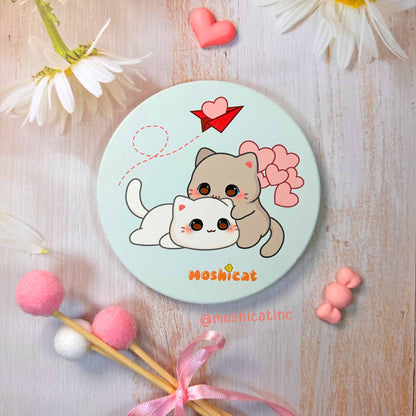 Kitties muack muack ceramic coaster