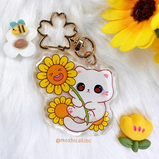 Sunflower kitty (Keychain)