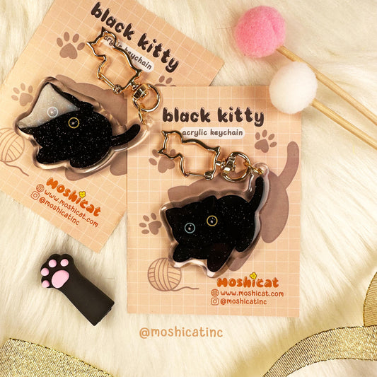 Black kitty (Keychain)