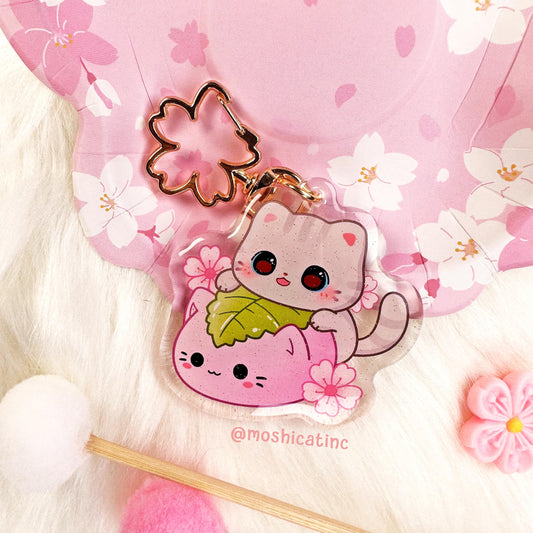 Sakura mochi kitty (Keychain)