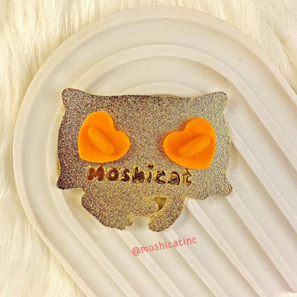 Kitties having fun enamel pin