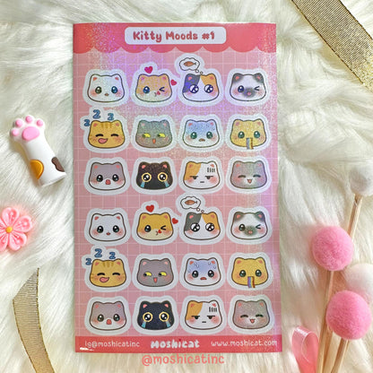 Kitty moods #1 (Sticker sheet)