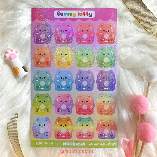 Gummie kitties (Sticker sheet)