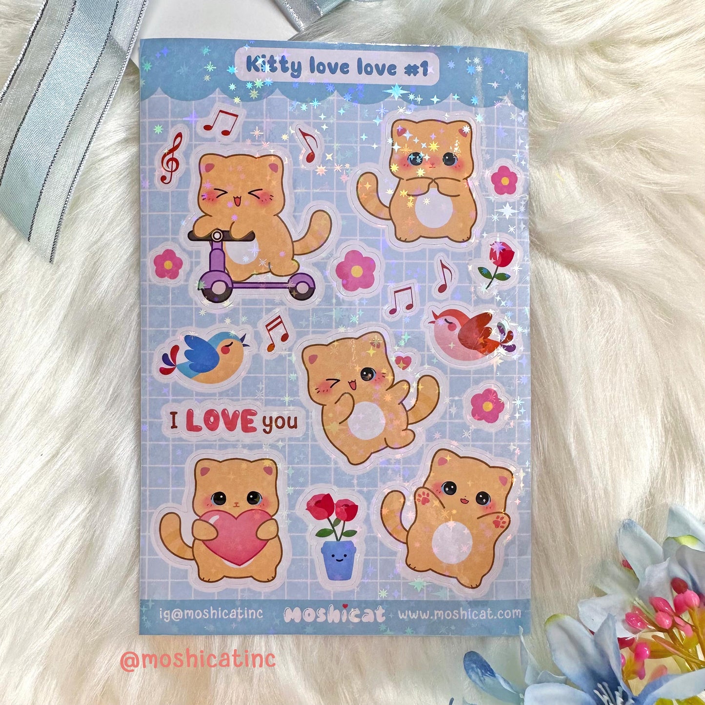 Kitty love love #1 (Sticker sheet)