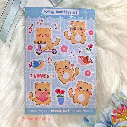 Kitty love love #1 (Sticker sheet)