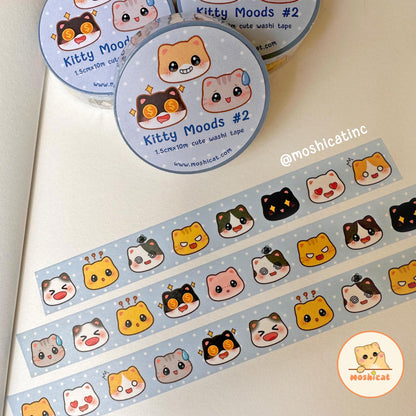 Kitty moods #2 (Washi tape)
