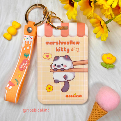 Marshmallow kitties card holder