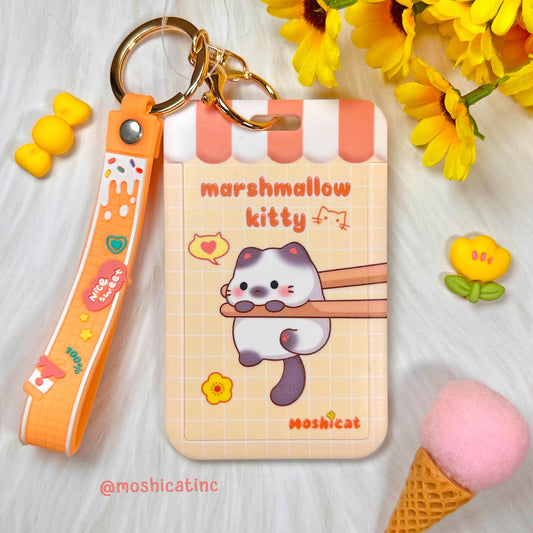 Marshmallow kitties card holder