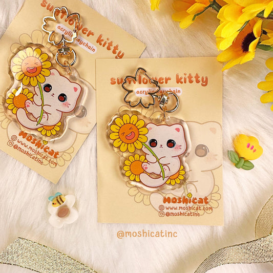 Sunflower kitty (Keychain)