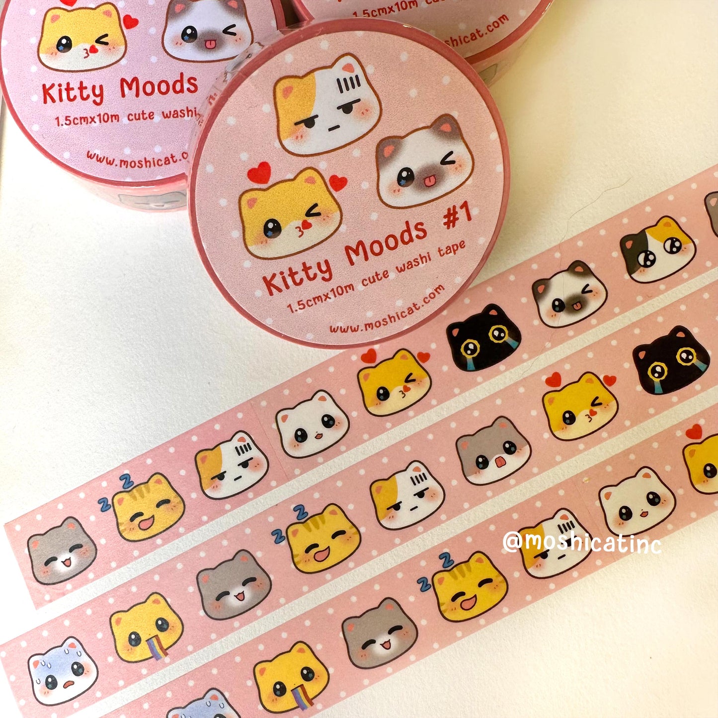 Kitty moods #1 (Washi tape)