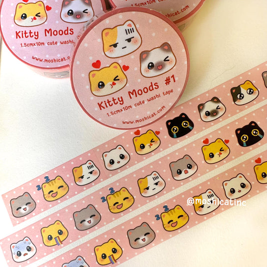 Kitty moods #1 (Washi tape)