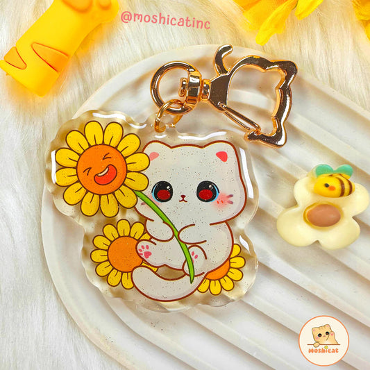 Sunflower kitty (Keychain)