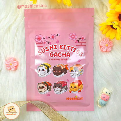 Sushi kitty keychain Gacha / blind bag