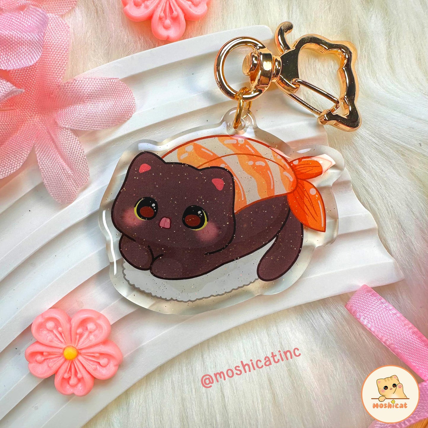 Sushi kitty keychain Gacha / blind bag