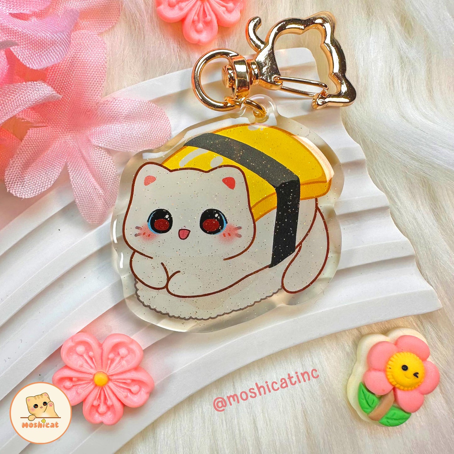Sushi kitty keychain Gacha / blind bag