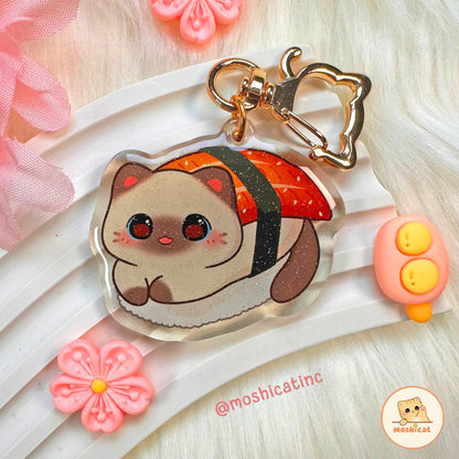 Sushi kitty keychain Gacha / blind bag