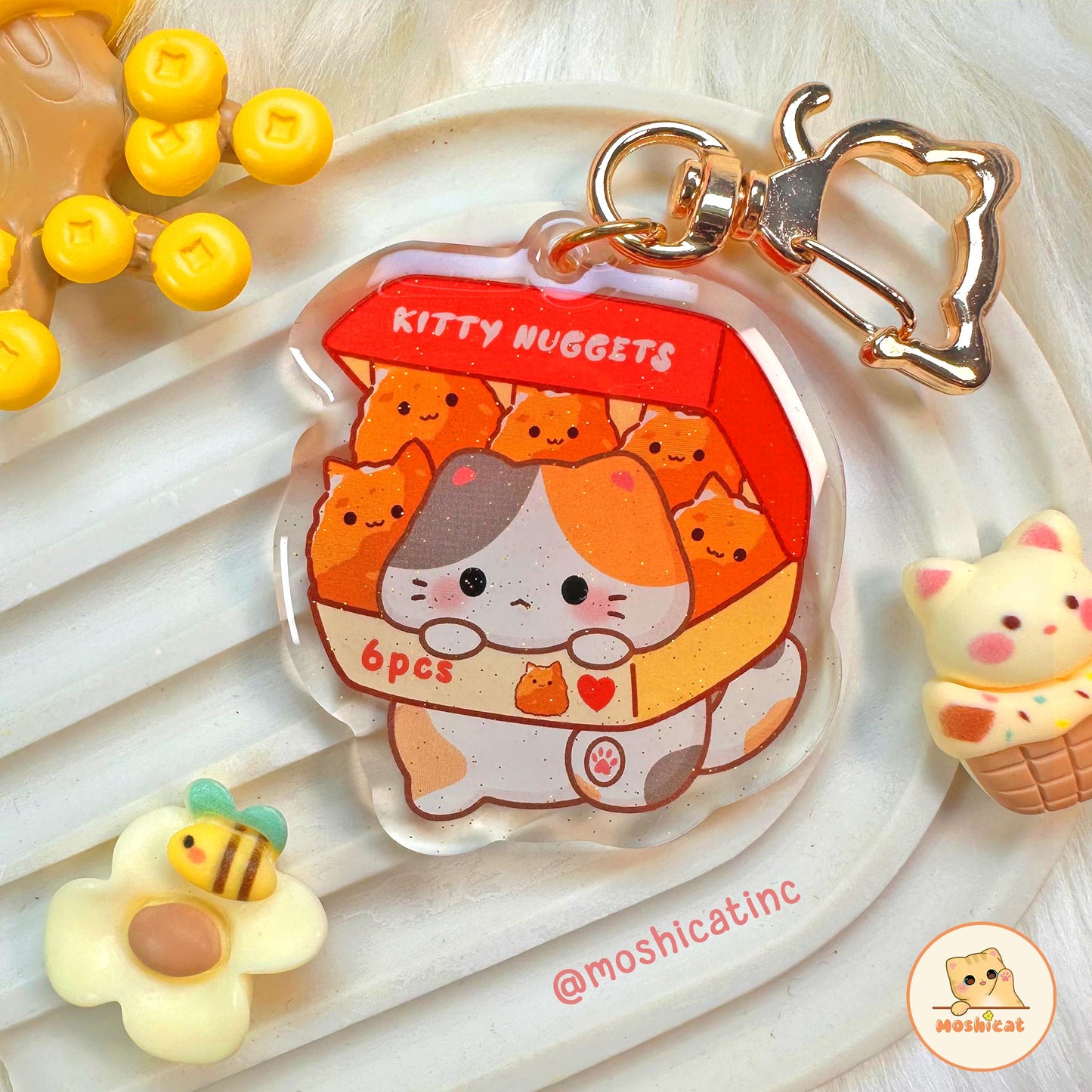 Marshmallow kitties II - kitty feast keychain Gacha / blind bag