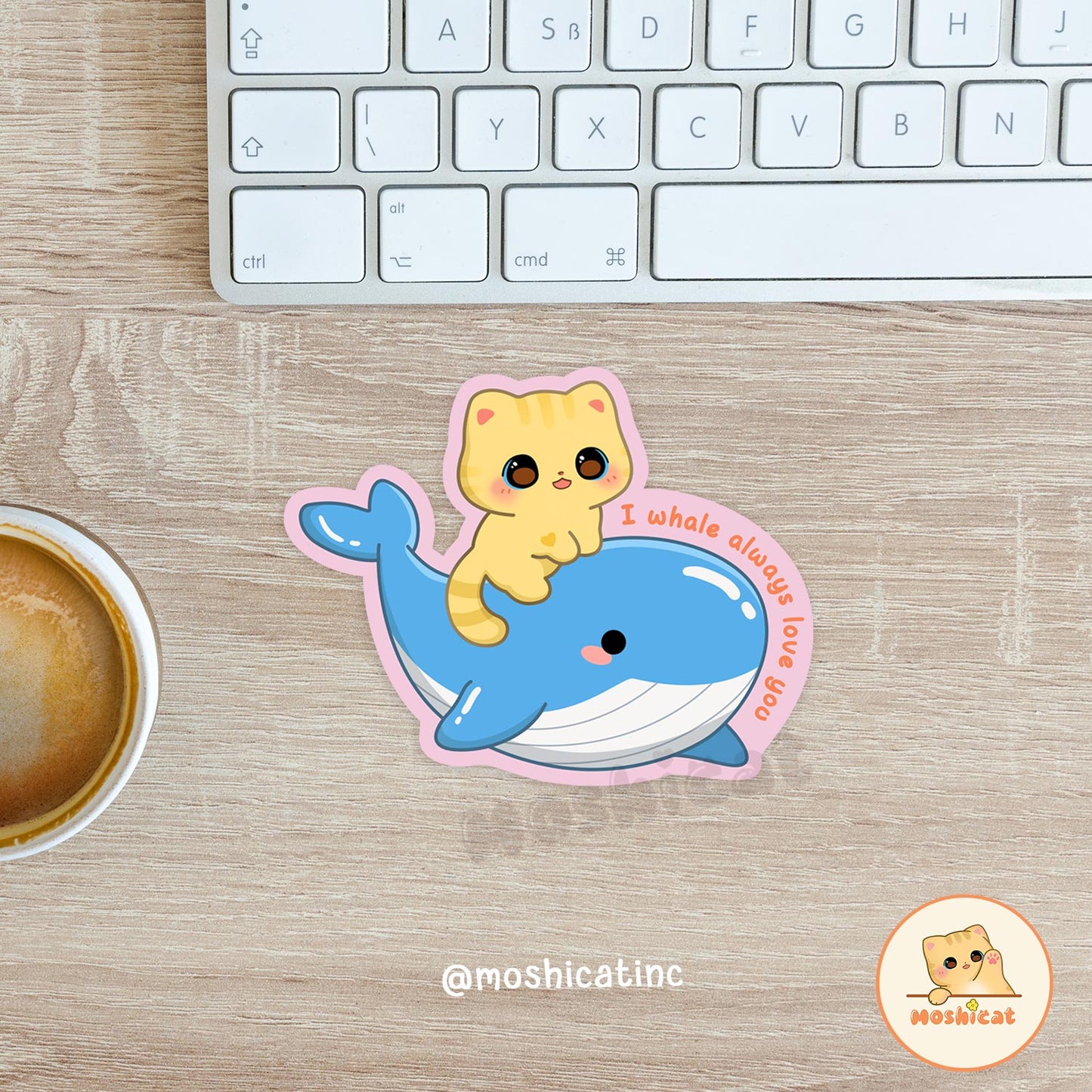 I whale always love you Vinyl sticker