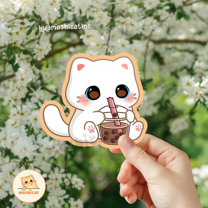 Bubble kit-tea Vinyl sticker