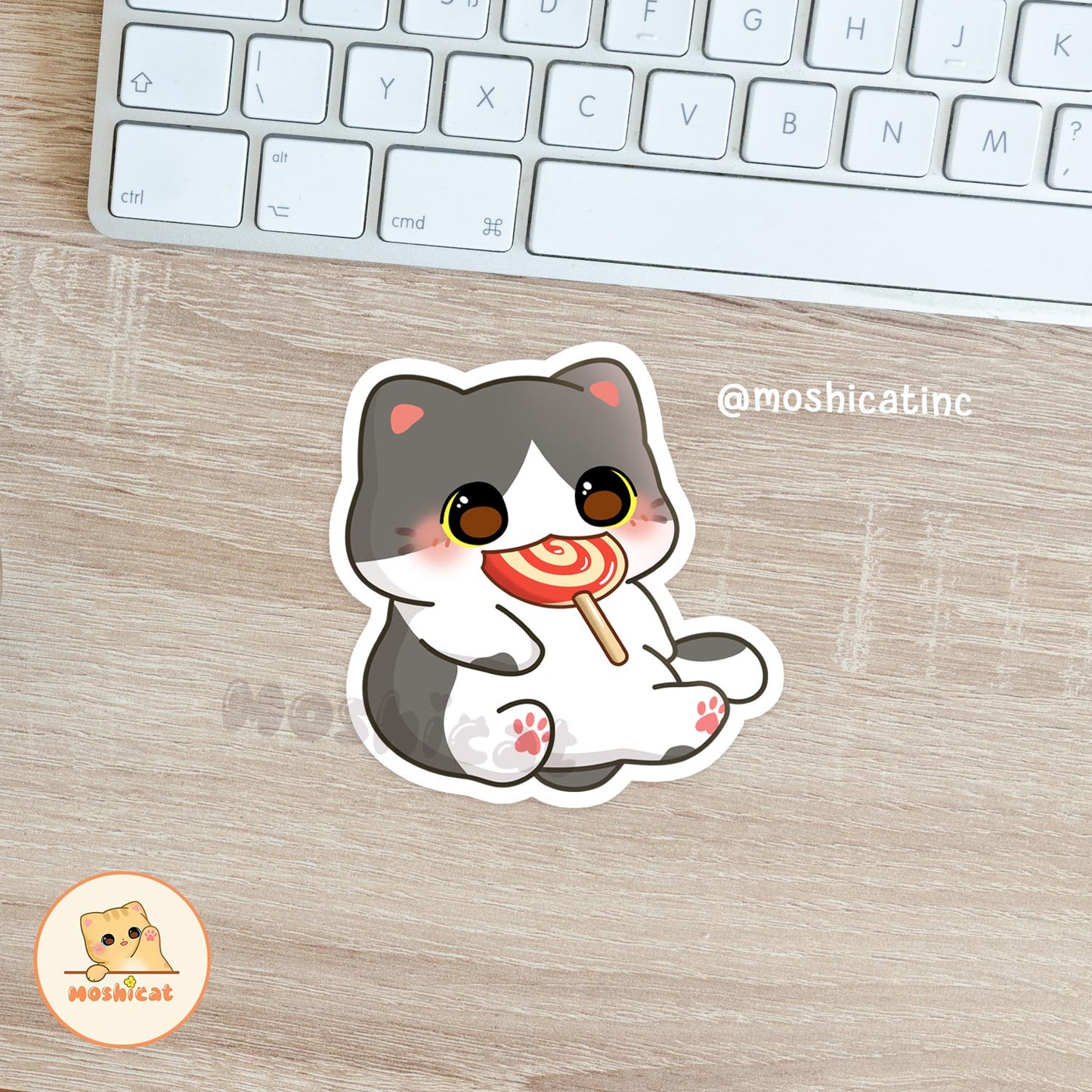 Lollipop kitty Vinyl sticker
